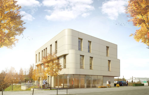 Neubau eines Bürogebäudes am Gerard-Mortier-Platz in Bochum