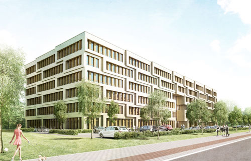 Neubau eines Verwaltungsgebäudes an der Stadtkrone Ost in Dortmund-3. BA
