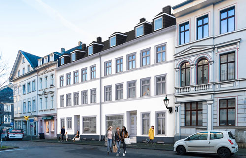 Sanierung und Umbau von 2 denkmalgeschützten Wohn- und Gewerbegebäuden in der Luisenstraße Wuppertal 