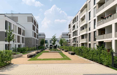 Neubau Wohnquartier Vierzig549 in Düsseldorf-Herdt 